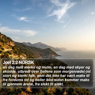 Joel 2:2 NORSK Bible Verse Image