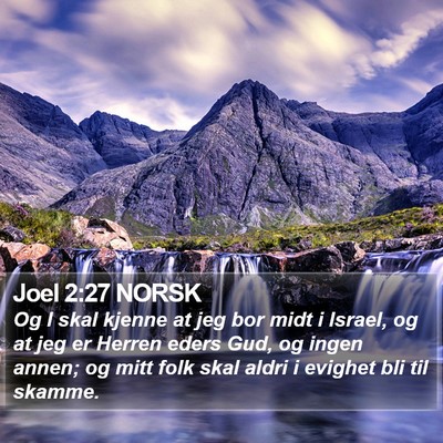 Joel 2:27 NORSK Bible Verse Image