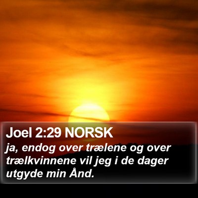 Joel 2:29 NORSK Bible Verse Image