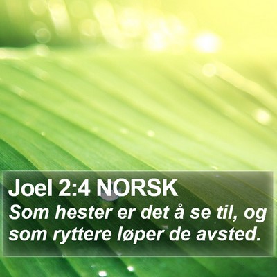 Joel 2:4 NORSK Bible Verse Image