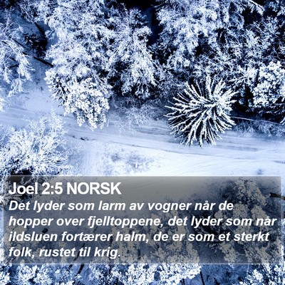 Joel 2:5 NORSK Bible Verse Image