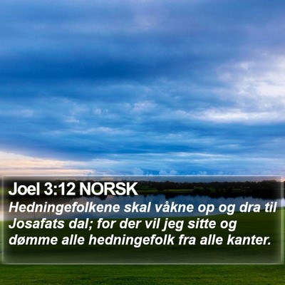 Joel 3:12 NORSK Bible Verse Image
