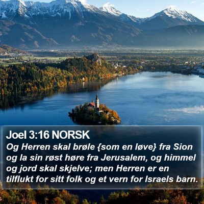 Joel 3:16 NORSK Bible Verse Image
