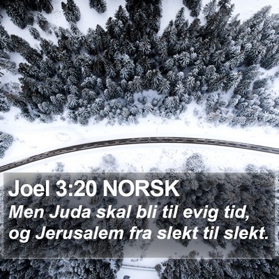 Joel 3:20 NORSK Bible Verse Image