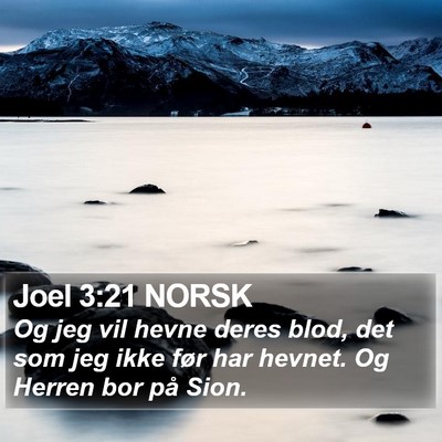 Joel 3:21 NORSK Bible Verse Image