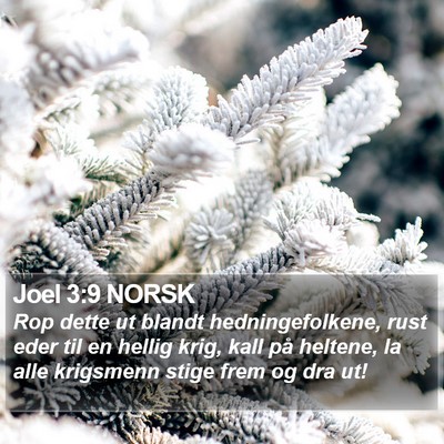 Joel 3:9 NORSK Bible Verse Image