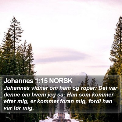 Johannes 1:15 NORSK Bible Verse Image
