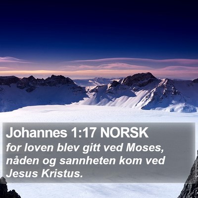 Johannes 1:17 NORSK Bible Verse Image