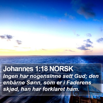 Johannes 1:18 NORSK Bible Verse Image