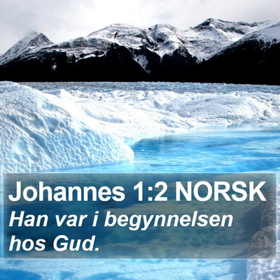 Johannes 1:2 NORSK Bible Verse Image