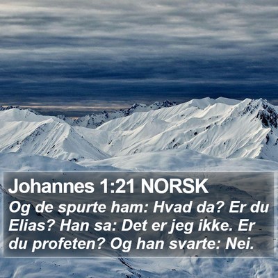 Johannes 1:21 NORSK Bible Verse Image