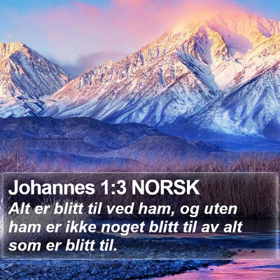 Johannes 1:3 NORSK Bible Verse Image