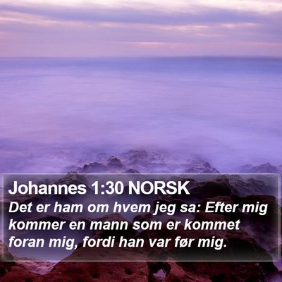 Johannes 1:30 NORSK Bible Verse Image