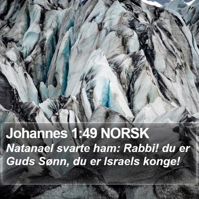 Johannes 1:49 NORSK Bible Verse Image