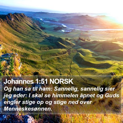 Johannes 1:51 NORSK Bible Verse Image