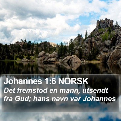 Johannes 1:6 NORSK Bible Verse Image