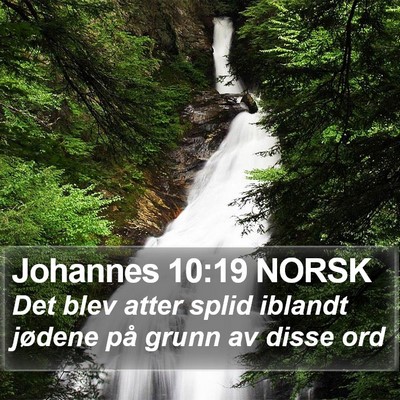 Johannes 10:19 NORSK Bible Verse Image
