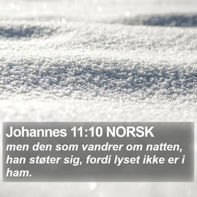 Johannes 11:10 NORSK Bible Verse Image