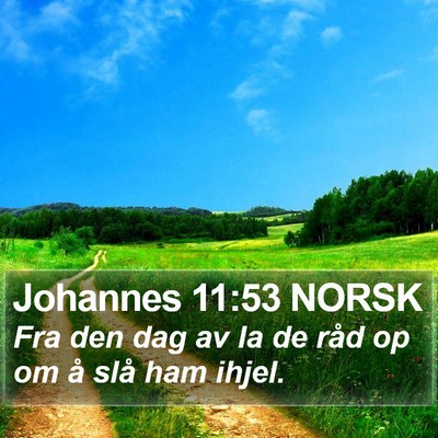 Johannes 11:53 NORSK Bible Verse Image
