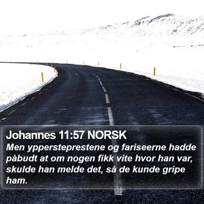 Johannes 11:57 NORSK Bible Verse Image