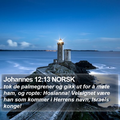 Johannes 12:13 NORSK Bible Verse Image