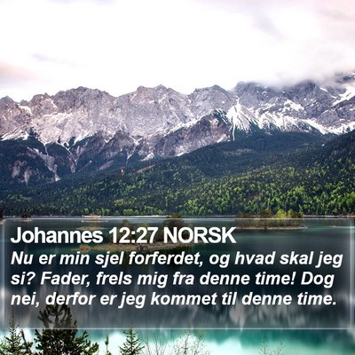 Johannes 12:27 NORSK Bible Verse Image