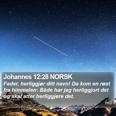 Johannes 12:28 NORSK Bible Verse Image