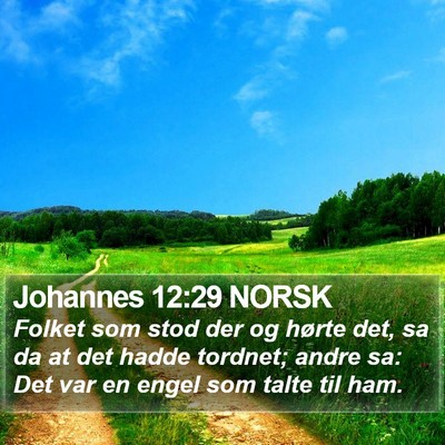 Johannes 12:29 NORSK Bible Verse Image