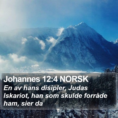 Johannes 12:4 NORSK Bible Verse Image