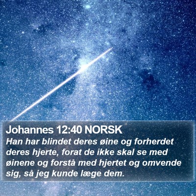 Johannes 12:40 NORSK Bible Verse Image