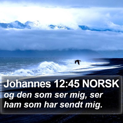 Johannes 12:45 NORSK Bible Verse Image