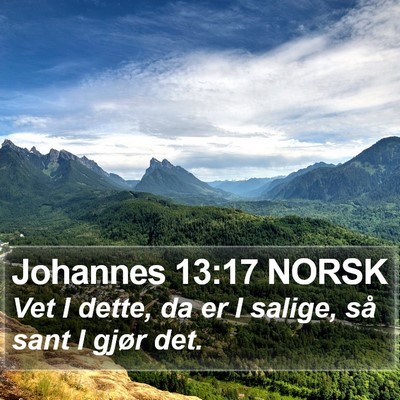 Johannes 13:17 NORSK Bible Verse Image