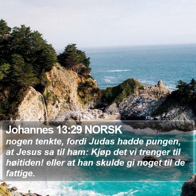 Johannes 13:29 NORSK Bible Verse Image