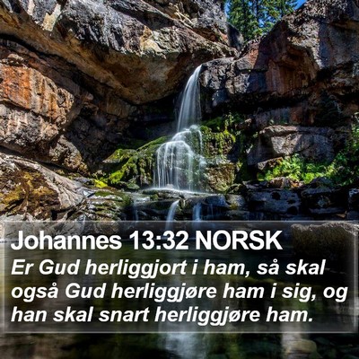 Johannes 13:32 NORSK Bible Verse Image