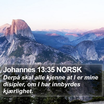 Johannes 13:35 NORSK Bible Verse Image