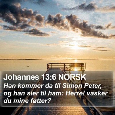 Johannes 13:6 NORSK Bible Verse Image