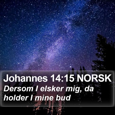 Johannes 14:15 NORSK Bible Verse Image