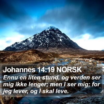 Johannes 14:19 NORSK Bible Verse Image