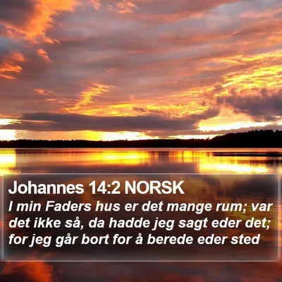 Johannes 14:2 NORSK Bible Verse Image
