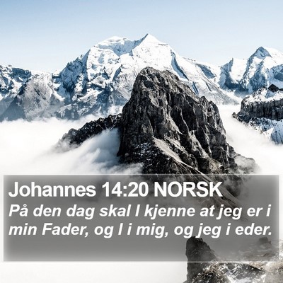 Johannes 14:20 NORSK Bible Verse Image
