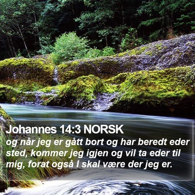 Johannes 14:3 NORSK Bible Verse Image