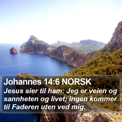 Johannes 14:6 NORSK Bible Verse Image