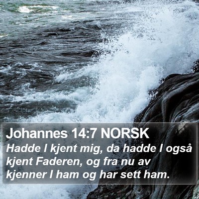 Johannes 14:7 NORSK Bible Verse Image