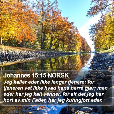 Johannes 15:15 NORSK Bible Verse Image