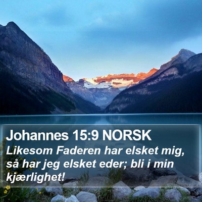 Johannes 15:9 NORSK Bible Verse Image