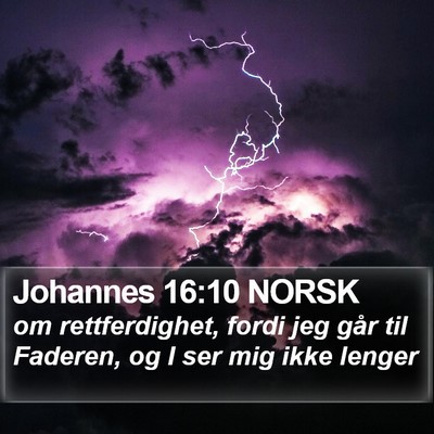 Johannes 16:10 NORSK Bible Verse Image