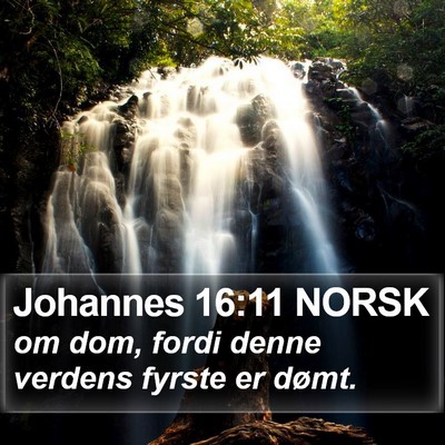 Johannes 16:11 NORSK Bible Verse Image
