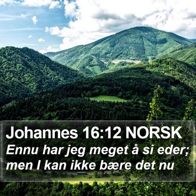 Johannes 16:12 NORSK Bible Verse Image