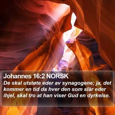 Johannes 16:2 NORSK Bible Verse Image