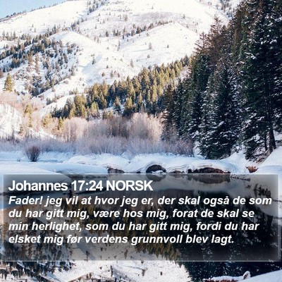 Johannes 17:24 NORSK Bible Verse Image